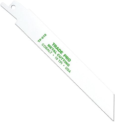 Stone Tools - TP-618 - TradePro Bi-Metal Reciprocating Saw Blade, 6" x ¾" x .035 w/18 TPI