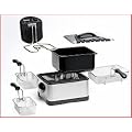 Bestron DF402B Family Friteuse mit 3 K�rbe Edelstahl 2000 Watt