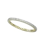 14K Yellow Gold 1/4 ct. Prong Set Diamond Eternity Band