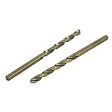 uxcell ツイストドリルビット　ストレートシャンク　ステンレススチール　4.5mmのビット径　2個入り