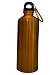 Stainless Steel Reusable Water Bottle w/ Hiking Clip, GOLD 20 oz.