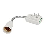 uxcell　ランプホルダー　LEDホルダー　ライトソケット　E27　AC110-220V　AU　プラスチック製　ランプ　ホワイト