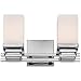 Bennett Collection Chrome 13 Wide Bathroom Wall Light