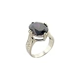 IMAGE OF Deep Purple Stone Sterling Silver Ring Size 9