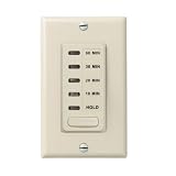Intermatic EI210LA 10/20/30/60 Electronic In-Wall Countdown 1800-Watt Timer, Light Almond