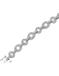 Diamond Bracelet 14K White Gold 1 1/8 Ct Tw