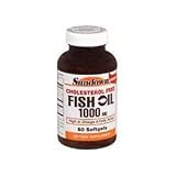 Fish Oil 1000 Mg Cholesterol Free Dietary Supplement Softgel