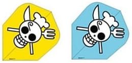 ONE PIECE-2 Flight pirate flag Sanji Yellow * Light blue Flight for Darts