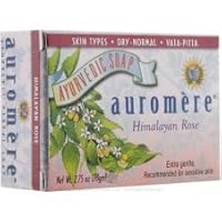 Auromere Ayurvedic Bar Soap Himalayan Rose 2.75 oz