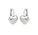Simple Smooth Heart Leverback Earrings Fashion Jewelry for Women