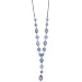 Jewel Tone Channels Sapphire Hues Y Style Necklace