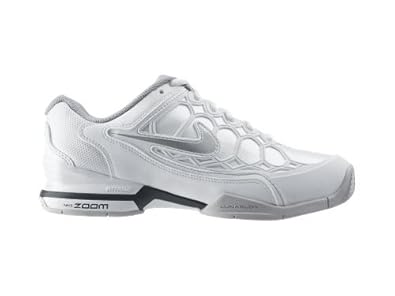 Women's Nike Zoom Breathe 2K12 518294 100 Tennis White Metallic Silver Black