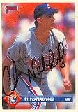 Chris Nabholz, Montreal Expos, 1993 Donruss Autographed Card