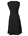Anca Demi Women's V-Neck Sleeveless Fit And Flare Ruched Waist Skater Dress Plus