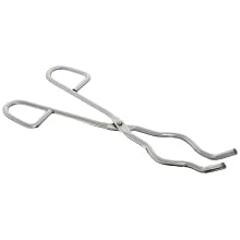 American Educational Nickel Steel Crucible Tongs, 8" Length (Bundle of 5)