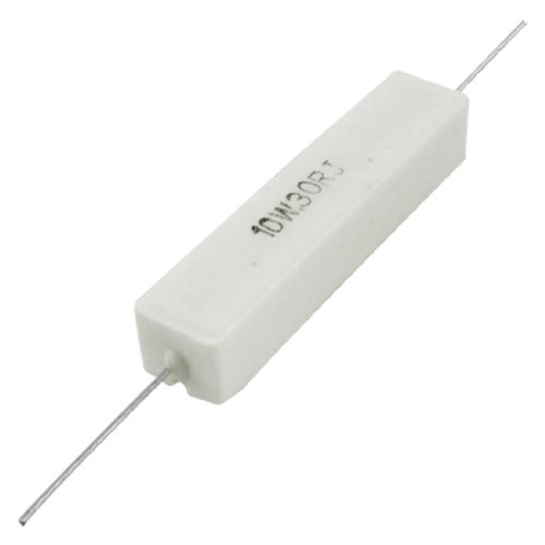 10 Pcs Wire Wound Ceramic Cement Resistor 30 Ohm 10W 5%