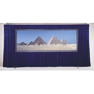Dalite Fast-fold Velour Drapery Kits for Deluxe Frames Without Skirt Bar and Without Case 12 X 12 Feet - Dalite 88725
