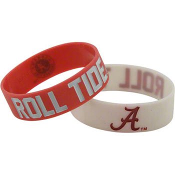 31eUYf4vD7L Alabama Crimson Tide PHAT Bulk Bandz Bracelet 2 Pack