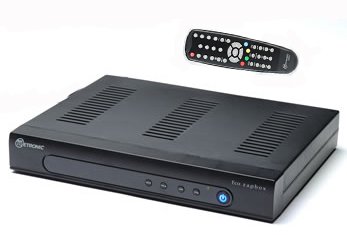 Freeview Set Top Box: Metronic Eco Zapbox Green Low Power Consumption Freeview Digital terrestrial Receiver TV & Radio (Digital UK approved - Energy Saving Trust Recommended) - includes 2 scart sockets, RF Aerial Throughput, Phono RCA sockets (Video + Left & Right Audio plus Digital Audio) & RS232 9 pin socket - SFA1 - Light weight slim low energy design (UK Model)