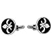 Fleur De Lis Manschettenkn�pfe aus Edelstahl in Pr�sentationsbox