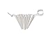 Bundle Monster 6pc Punk Style Ear Wrap Charm Cuff Earring Stud Fashion Accessory for Pierced + Non Pierced - Mixed Lot