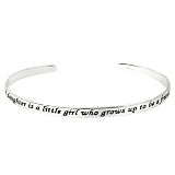 Sterling Silver A Daughter Is A Little Girl Who Grows Up To Be A Friend Cuff Bracelet