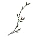 ID 8909 Green Garden Vine Patch Leaves Nature Plant Beaded Iron On Applique