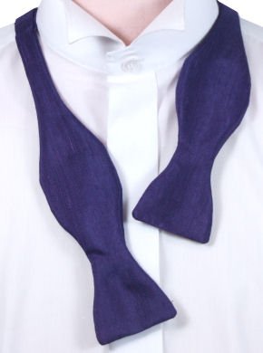 Swagger & Swoon Self-Tie Plain Purple Bow Tie