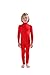 Full Bodysuit Kids Dancewear Without Gloves and Socks Solid Color Lycra Spandex Zentai Child Unitard (M, Red)