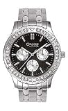 Caravelle Crystal Multifunction Bracelet Black Dial Men's Watch #43C32