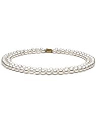 AAA Quality, 6.5-7.0 mm Double-Strand Freshwater Pearl Necklace