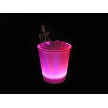 Fortune Products IB-RGBW9 LED Lighted Ice Bucket, 9.25" Diameter x 11.5" Height, 180oz Capacity, Multi-Color