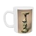 Early Chinese pottery lamp, tomb artefact, Han Dynasty, 25-220 AD (ceramic) by Han Dynasty Chinese School - Mug - Standard Size