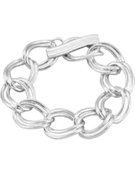 Clevereves Sterling Silver 8 Inch Link Bracelet With Toggle Clasp