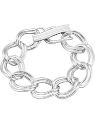 925 Sterling Silver Link Bracelet W\Toggle Clasp