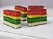 Green's Bakery Kosher Rainbow Cookies, Hand Dipped - 12 oz.