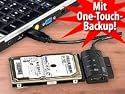 c-enter Festplatten-Adapter IDE/SATA auf USB2.0 mit OneTouch Backup