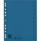 Produkt-Bild: 5 Star 914735 Trennbl&auml;tter vollfarbig 30x24 cm, RC Karton 230 g/qm Inh.100, blau