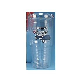 Tervis 24 oz. Big T Blue Golf Cart and Flag Tumbler by Tervis