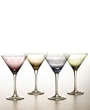 Mikasa Cheers Pastels Martini, Set of 4