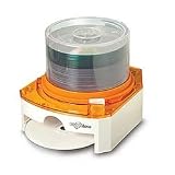 CD / DVD Disc Dispenser White / Orange