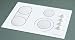 Kitchen & Housewares : Frigidaire Gallery Series GLEC30S8ES 30" Smoothtop Electric Cooktop with Bridge Element & Removable Control Knobs: White on White