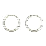 Sterling Silver 12mm Hinged Sleeper Earrings