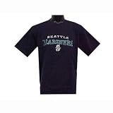 MLB Seattle Mariners On The Ball Team Color Crew Neck T-Shirt