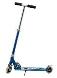 all steel PVC wheel with light with spring scooter