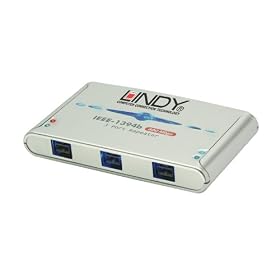 Lindy 3 Port FireWire 800 Repeater Hub