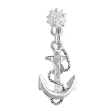 Body Accentz&trade; Belly Button Ring Navel Anchor Body Jewelry Dangle 14 Gauge