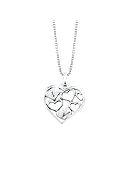 Sterling Silver "I Heart Mom" Many Hearts Pendant Necklace, 18"