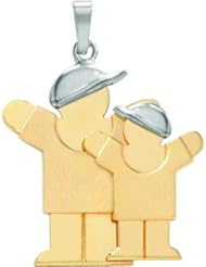 14K Two Tone Gold The Kids Brothers Charm Jewelry