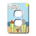 Rich Diesslins Funny General - Editorial Cartoons - Conan O Brien Horny Manatee - Light Switch Covers - 2 plug outlet cover Image